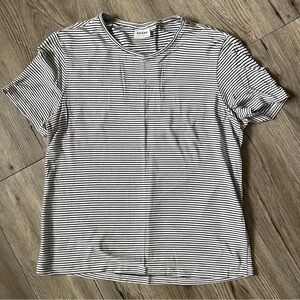 Classic Striped Short Sleeve Tee - Black and White